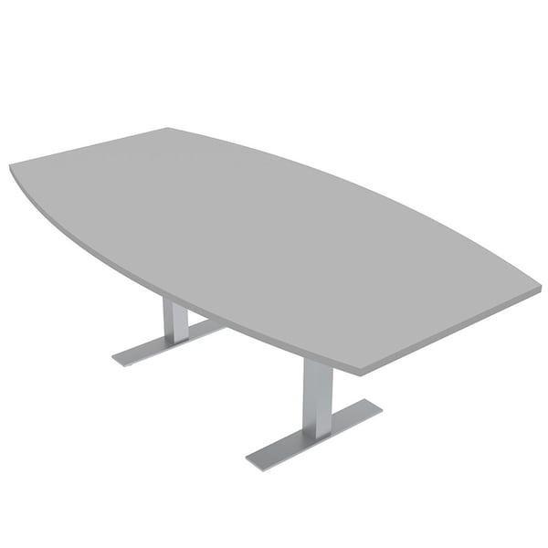 45.25 in W, 84 in L, 29 in H, Engineered Wood Top, Grey